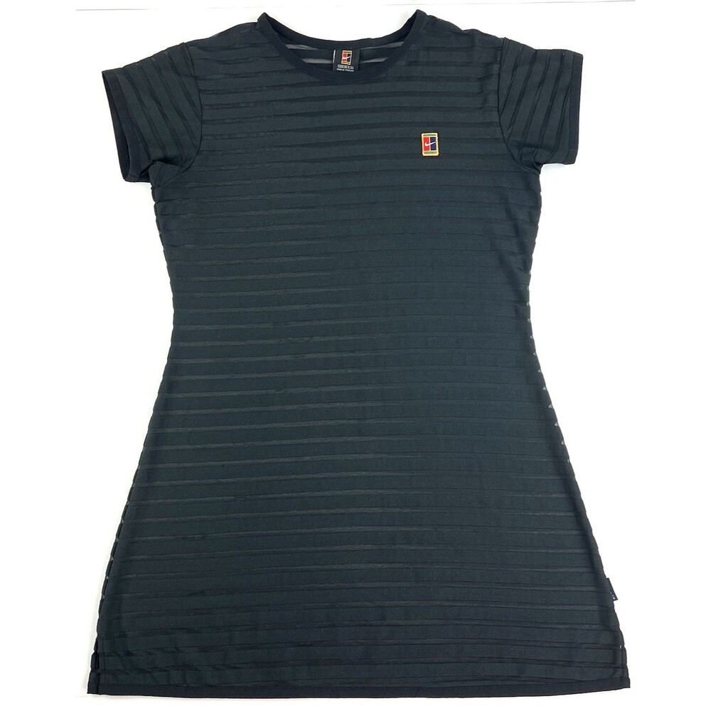 Vintage Nike Challenge Court Tennis Alpha Project Dress Black Womens Large 12-14